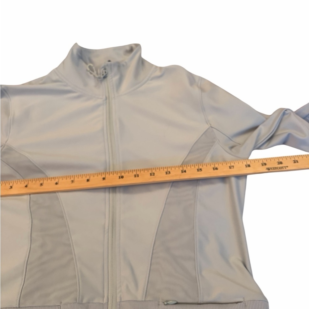 Mondetta Gray Moto Style Zip up-High Neck-2 Front hidden pockets-Size Medium - Picture 3 of 14